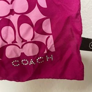 Authentic Coach designer bandana Silk scarf